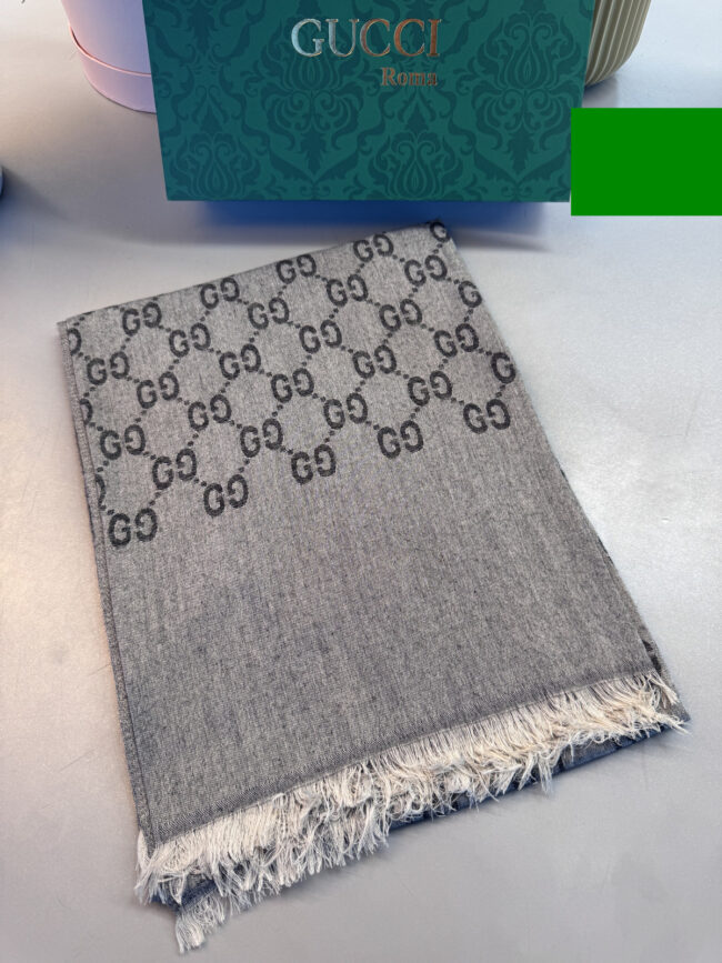 A Kalite İthal Yün İpek Şal - Antrasit