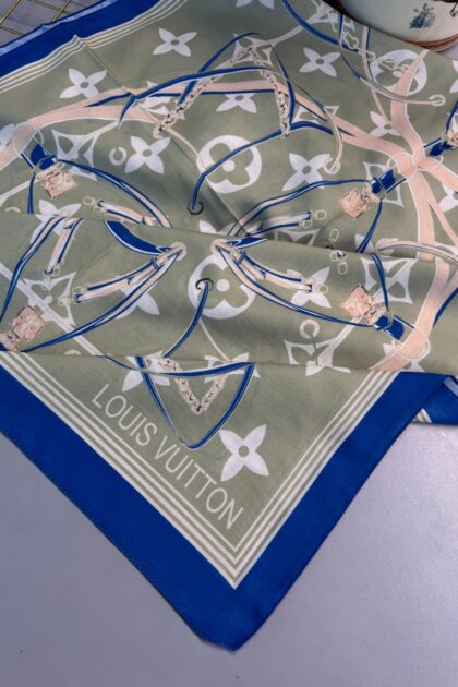 Lv Kemer Desen Pamuk Soft Şal 31230 - Nil-Yeşili