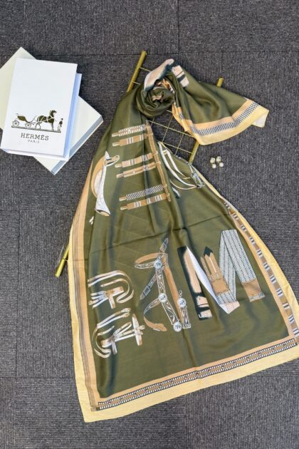 hermes pamuk soft şal - 32014 Haki