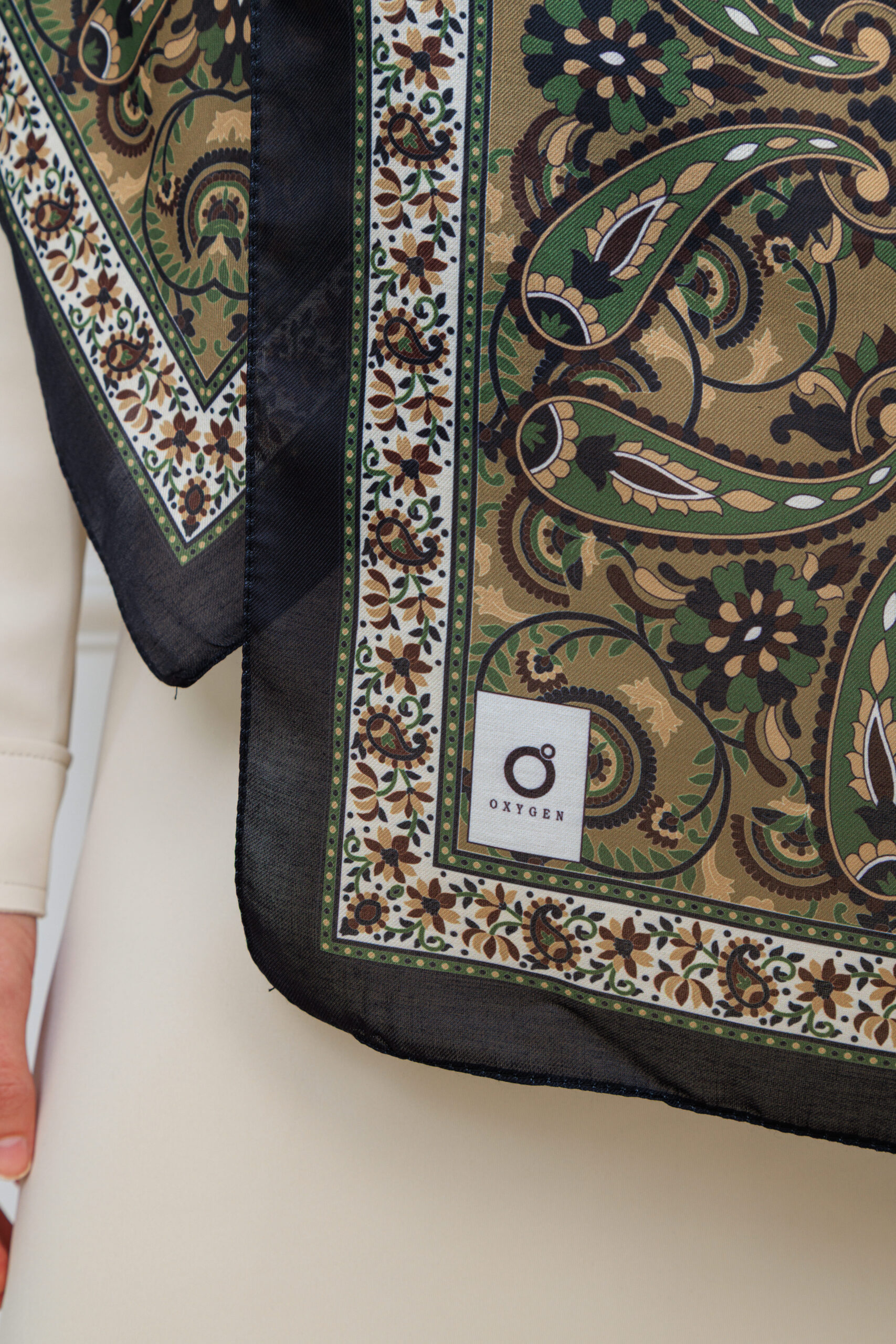 Etro Buta Desenli Pamuk Soft Şal - 377350 - Siyah Vizon - Görsel 8