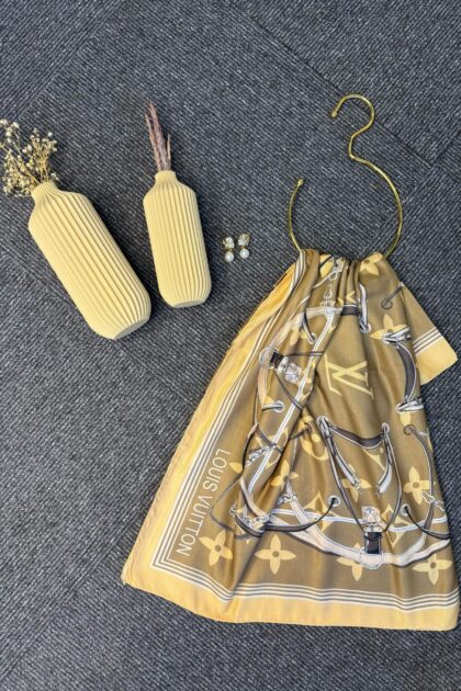 Lv Kemer Desen Pamuk Soft Şal 31230 - Vizon