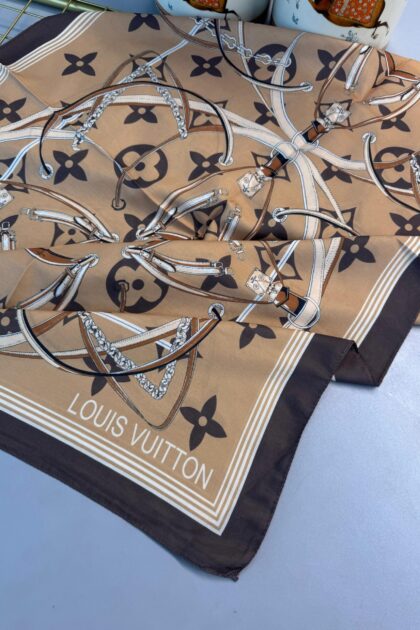 Lv Kemer Desen Pamuk Soft Şal 31230 - Soft Turuncu