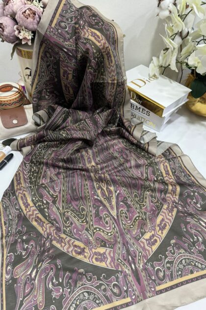 Etro Pamuk İpek Şal 52340 - Mocha