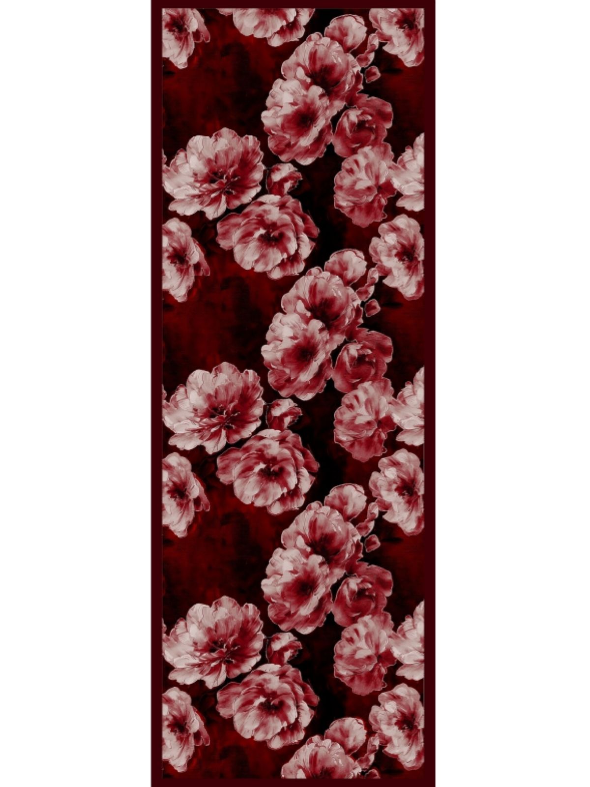 Zemheri Desen Şal 469-023 - V-15 - Bordo - Görsel 6