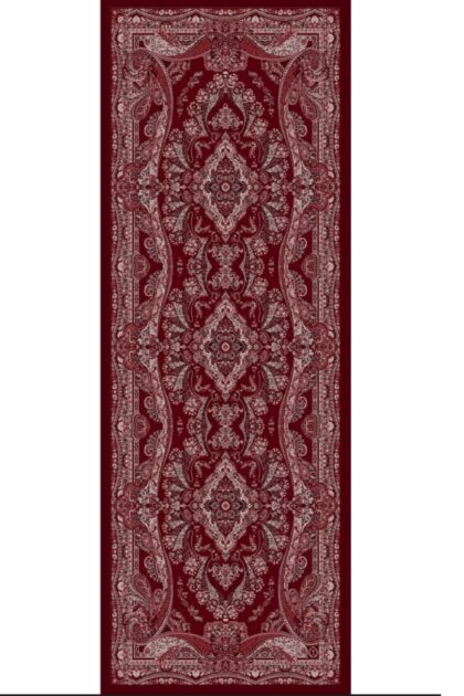 Ravza Desen Şal 469-019 - V-10- Bordo