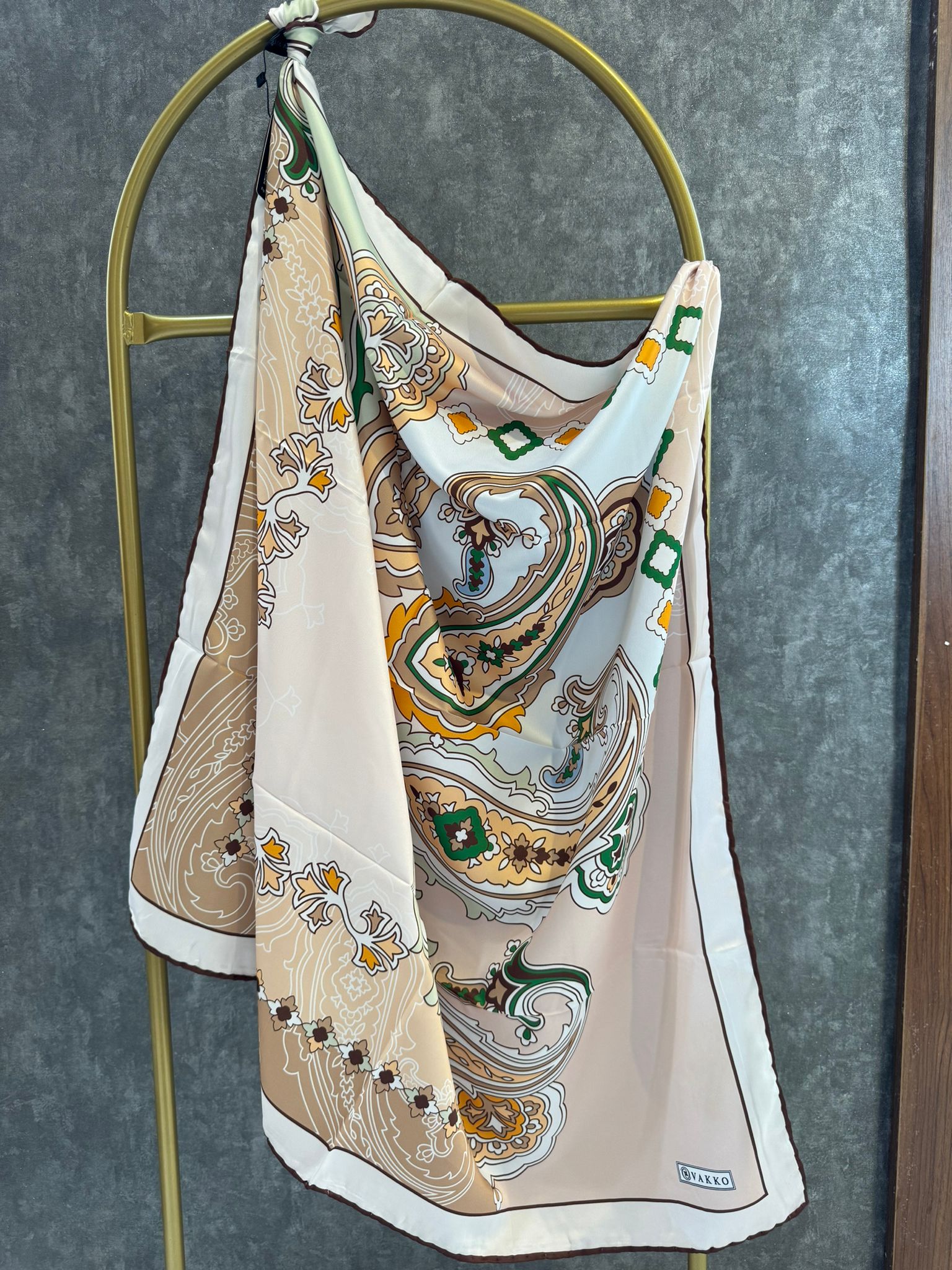 VAKKO ETNİK DESEN EŞARP 78963 - VİZON