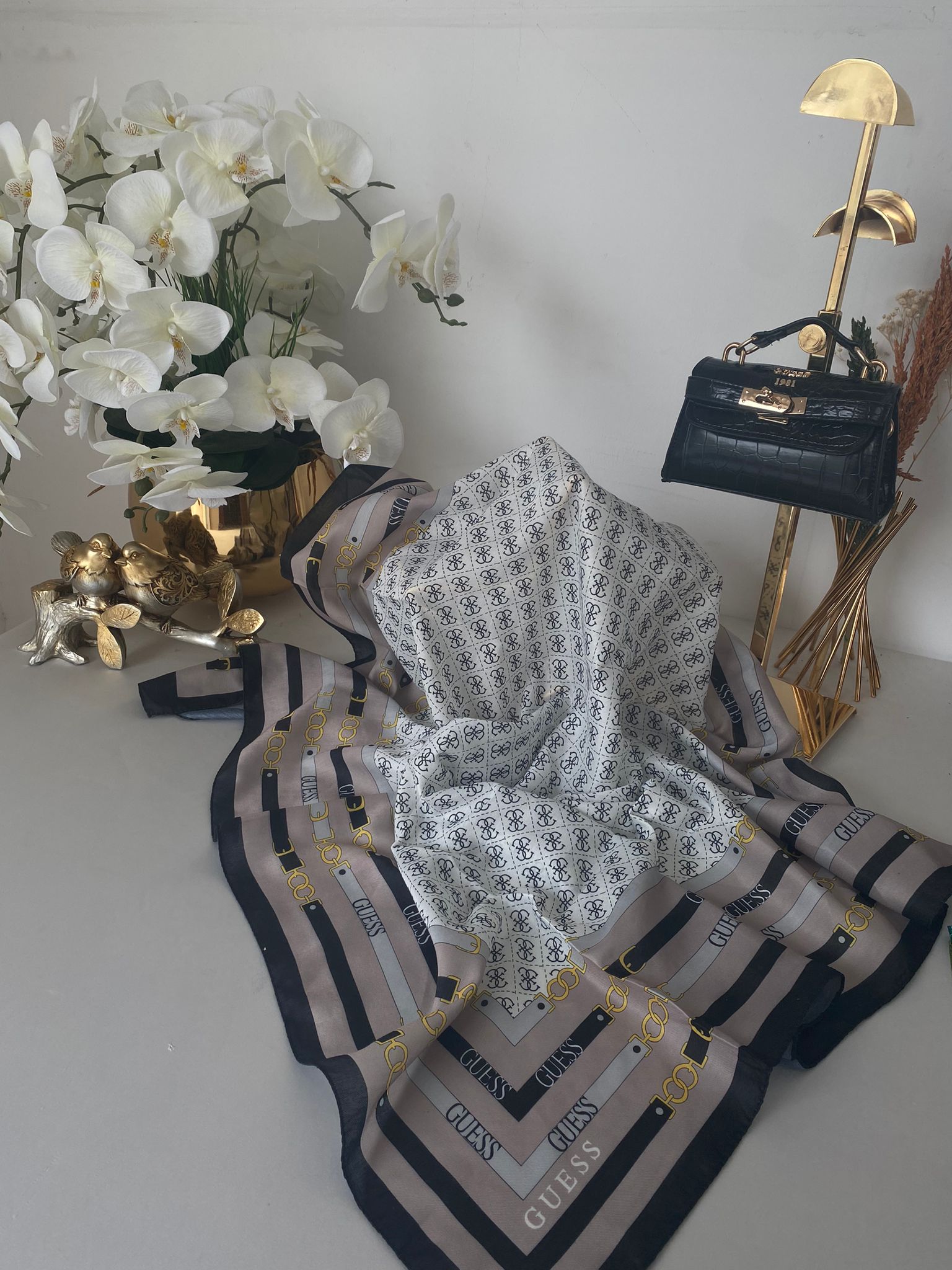 Guess Pamuk Soft Eşarp - 28856 Vizon