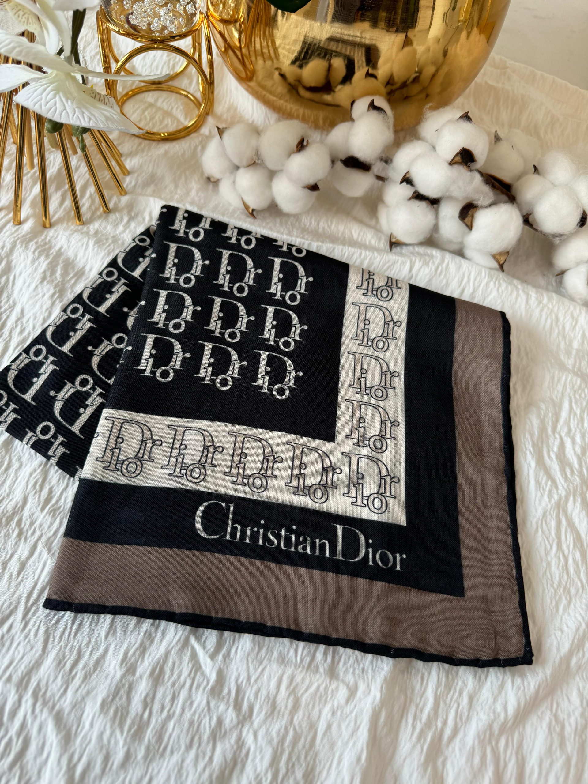 Dior Pamuk Soft Eşarp - Siyah