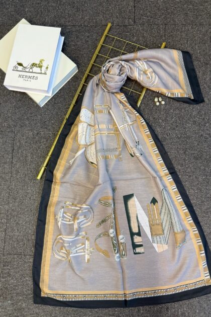 hermes pamuk soft şal - 32014 Füme