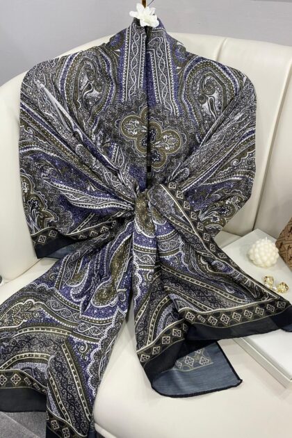 Etro Pamuk İpek Şal 987654-HAKİ