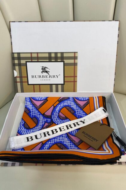 BURBERRY Tam Set Kutulu İthal İPEK 12MM 0 EŞARP -7854