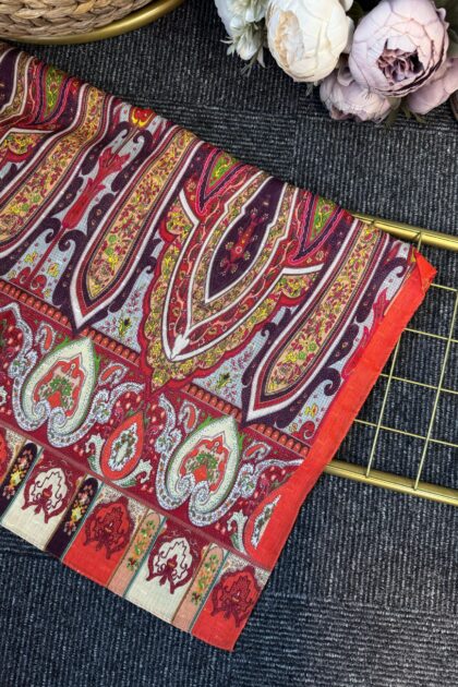 Solina Doğal Pamuk Şal -465144-Portakal Rüyası