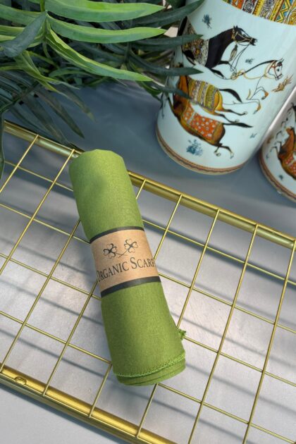 Organic Scarfs Tesettür Penye Şal Hijap Modeli -Zeytin Dalı