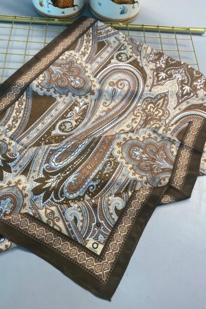 SAHRA DESEN PAMUK İPEK ŞAL-10005-KARAMEL