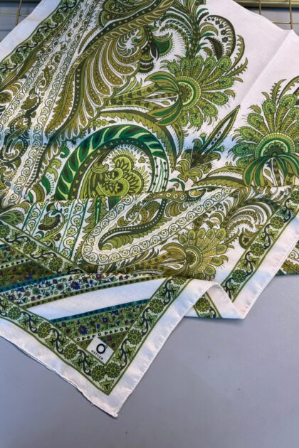 Etro Desen New Pamuk Soft Şal 23012-Yeşil