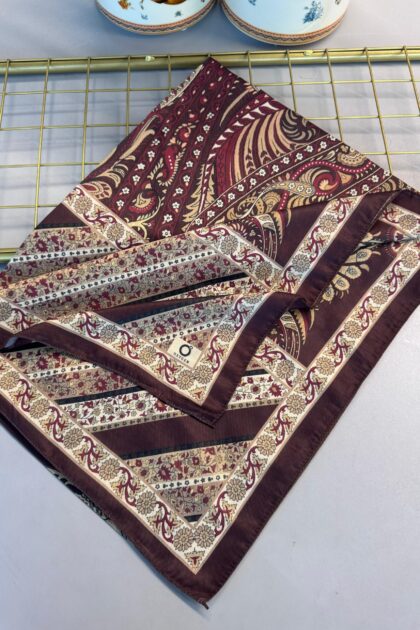 Etro Desen New Pamuk Soft Şal 23012-Acıkahve