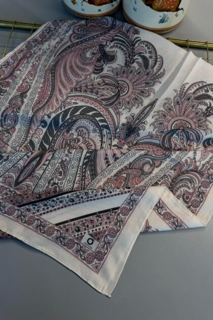 Etro Desen New Pamuk Soft Şal 23012-Şeker Pembe