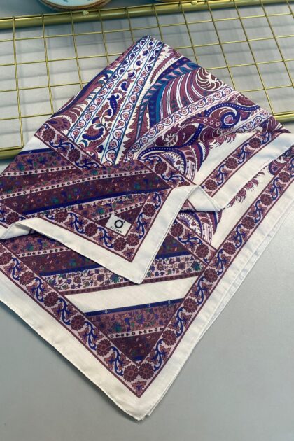 Etro Desen New Pamuk Soft Şal 23012-Mor