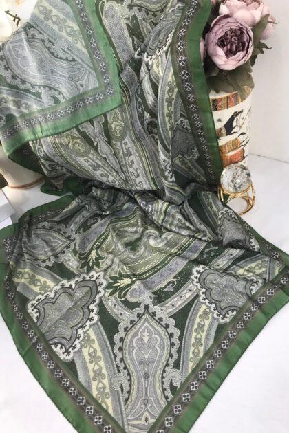 Etro Pamuk İpek Şal -987654 Yeşil