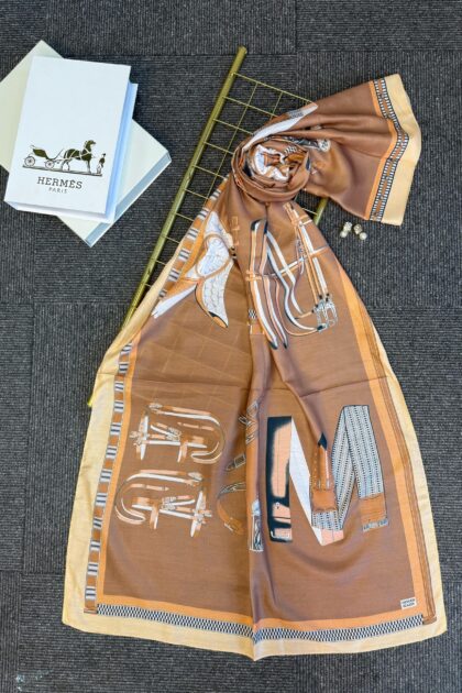 hermes pamuk soft şal - 32014 Camel