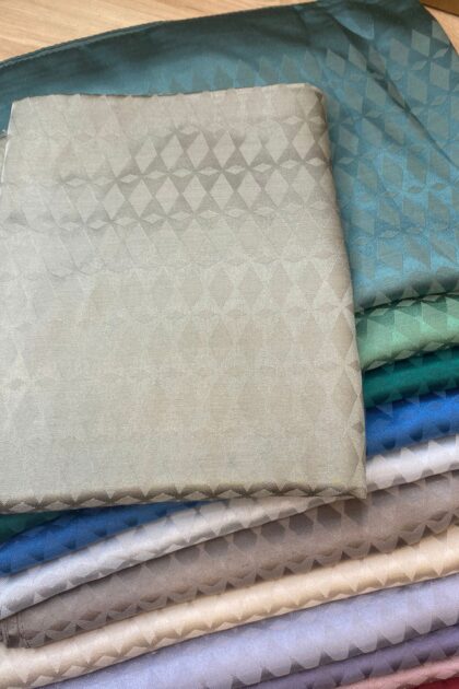 Baklava Desen İpeksi Jakar Şal - Küf Yeşili - Organic ScarfsOrganic Scarfs