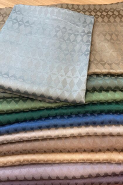 Baklava Desen İpeksi Jakar Şal - Su Yeşili - Organic ScarfsOrganic Scarfs