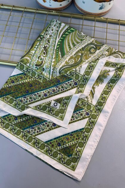 Etro Desen New Pamuk Soft Şal 23012 - Çağla