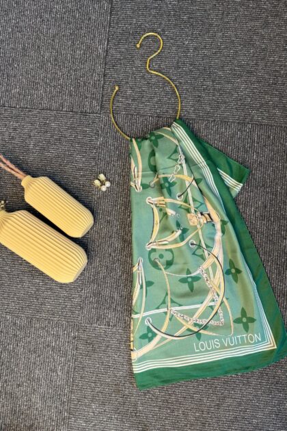 Lv Kemer Desen Pamuk Soft Şal 31230 - Zümrüt