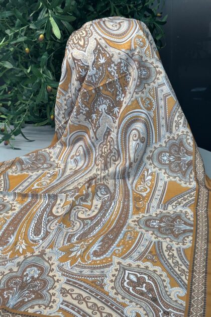 Yeni Etnik Pamuk Soft Şal 65301 - 65301 Camel