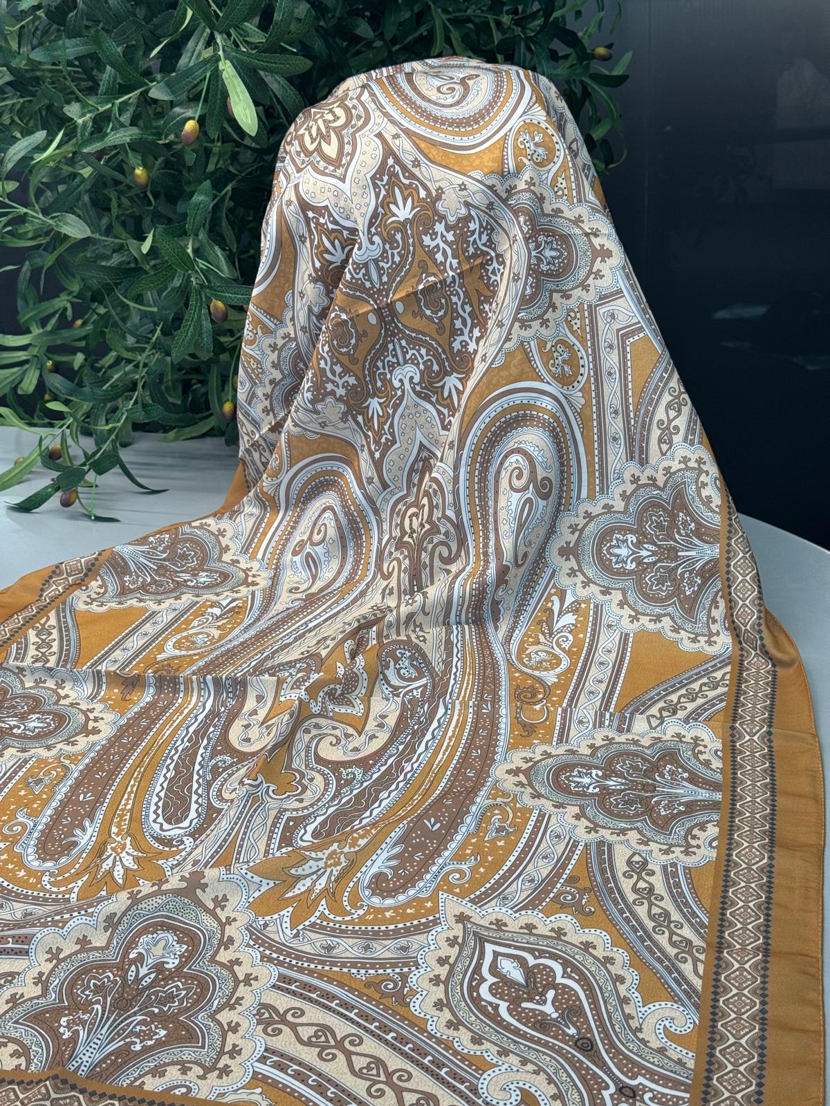 Yeni Etnik Pamuk Soft Şal 65301 - 65301 Camel