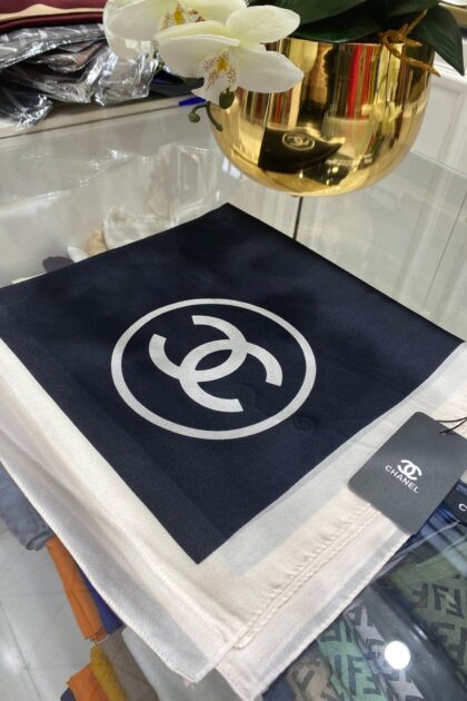 Chanel İthal Vual İpek Şal - Siyah - Organic ScarfsOrganic Scarfs