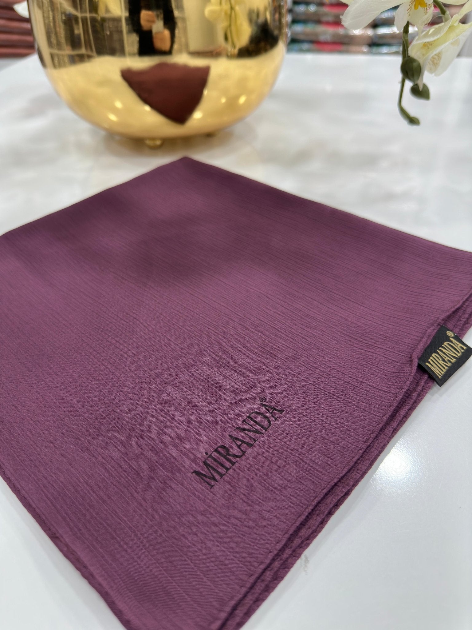 Comfort Kırinkıl Eşarp - Mürdüm - Organic ScarfsOrganic Scarfs