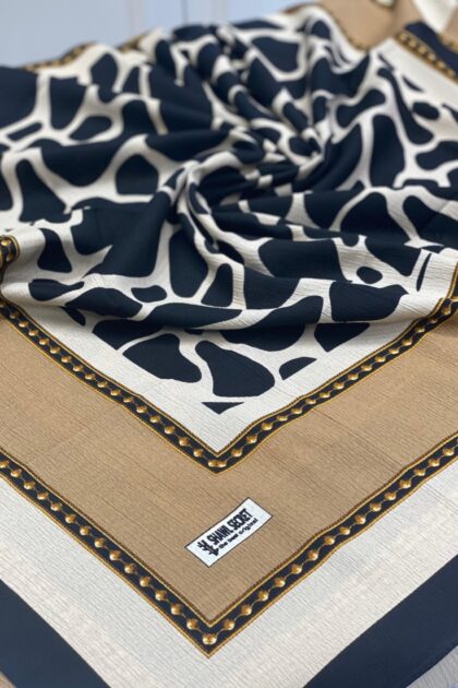 Dalmaçya Desenli Mio Cazz Eşarp - Camel - Organic ScarfsOrganic Scarfs