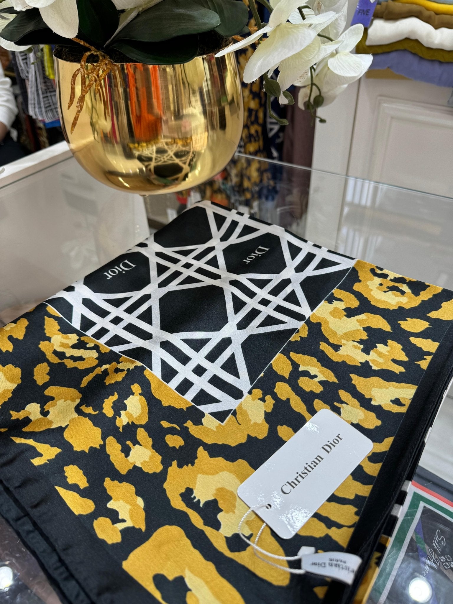 Dior İthal Vual İpek Şal - Siyah - Organic ScarfsOrganic Scarfs