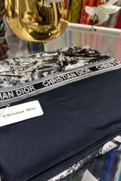 Dior İthal Vual İpek Şal - Siyah - Organic ScarfsOrganic Scarfs