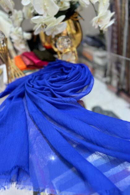 Dubai İpeği Şal - Saks - Organic ScarfsOrganic Scarfs