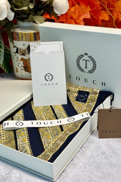 Touch New İthal Pamuk İpek Şal - 55780 - Siyah Gold