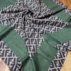 F Desen % 100 Kaşmir Eşarp - Haki - Organic ScarfsOrganic Scarfs