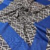 F Desen % 100 Kaşmir Eşarp - İndigo - Organic ScarfsOrganic Scarfs