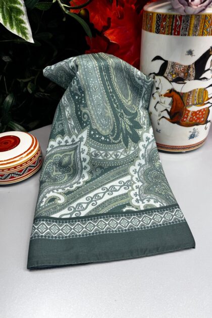 Yeni Etnik Pamuk Soft Şal 65301 - 65301 Nil Yeşili