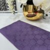 G Desen Pamuk İpeksi Jakar Şal - Mürdüm - Organic ScarfsOrganic Scarfs