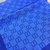 G Desen Twill İpek Şal - Saks - Organic ScarfsOrganic Scarfs