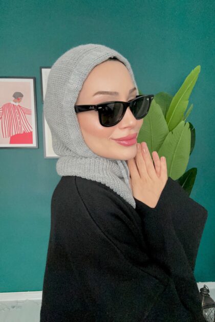 Triko Başlık Balaclava 25801 - Gri