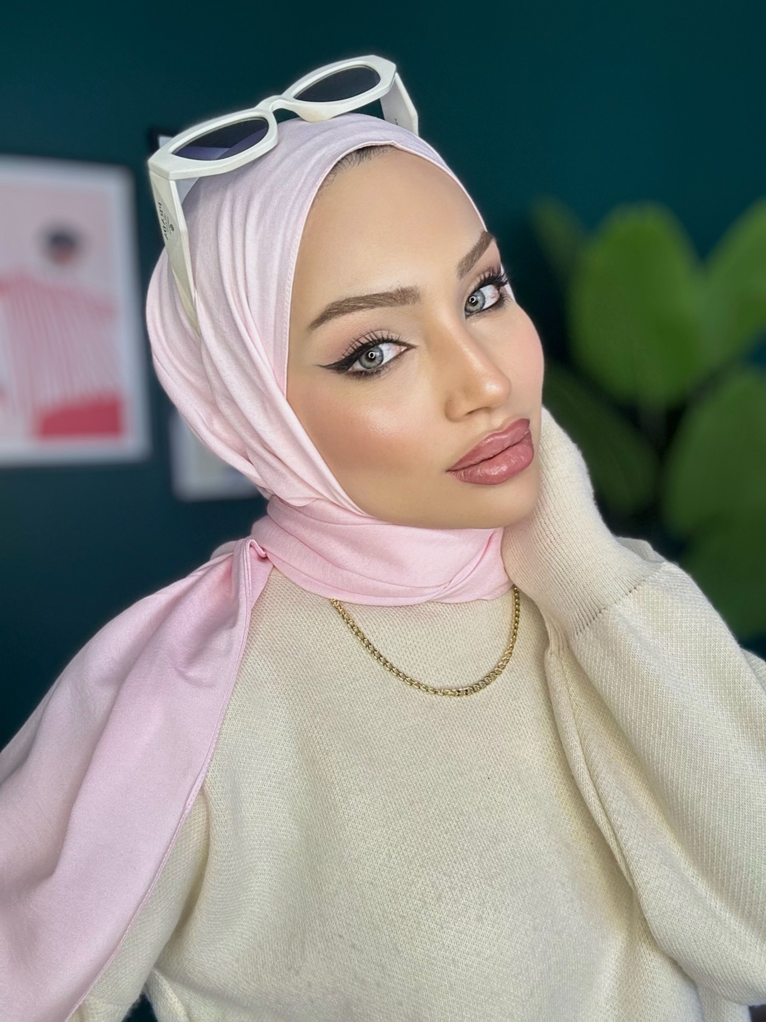 Organic Scarfs Pamuk Kraş Cazz Şal Modeli - Pembe