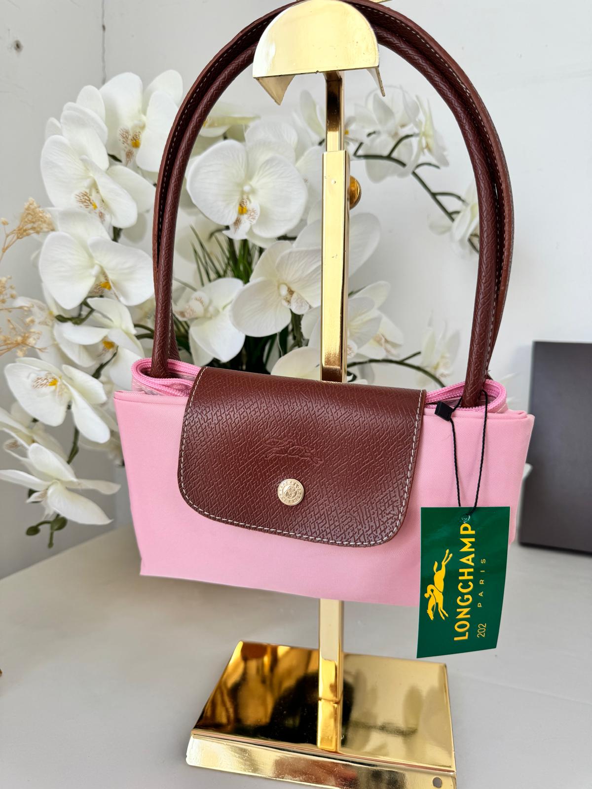 Longchamp Orta Boy Çanta - Pembe - Görsel 2