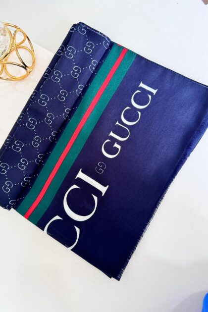 Gucci Pamuk Soft Şal 61571 - Lacivert