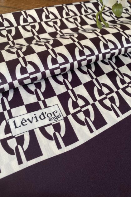 Levidor Angel İpek Şal 17834 - Patlıcan - Organic ScarfsOrganic Scarfs
