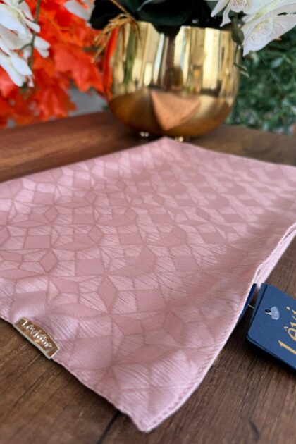 LEVİDOR Clover Jakar Capri Şal 17385 - Pamuk Şekeri - Organic ScarfsOrganic Scarfs