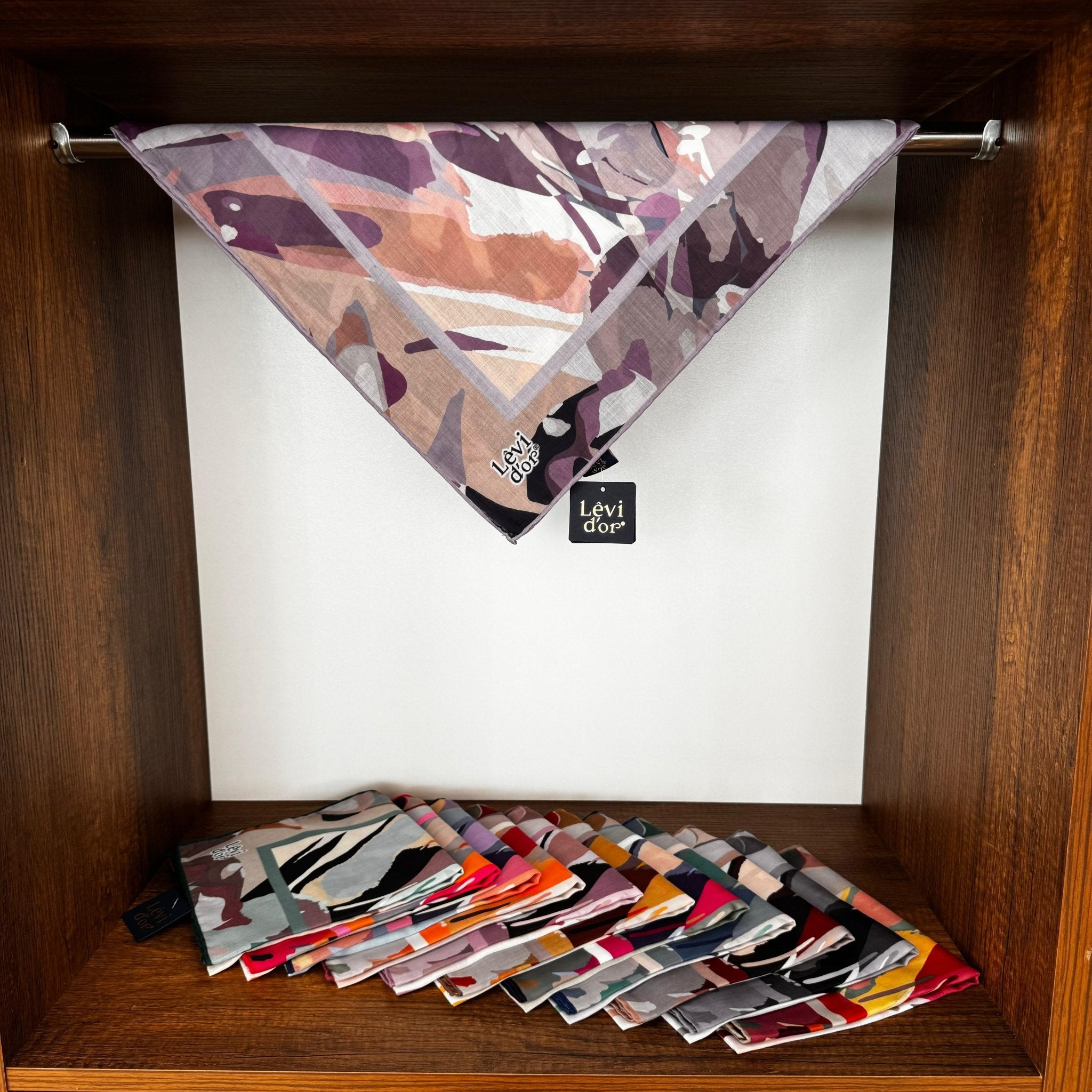 LEVİDOR Cotton Eşarp 16495 - Lavanta - Organic ScarfsOrganic Scarfs