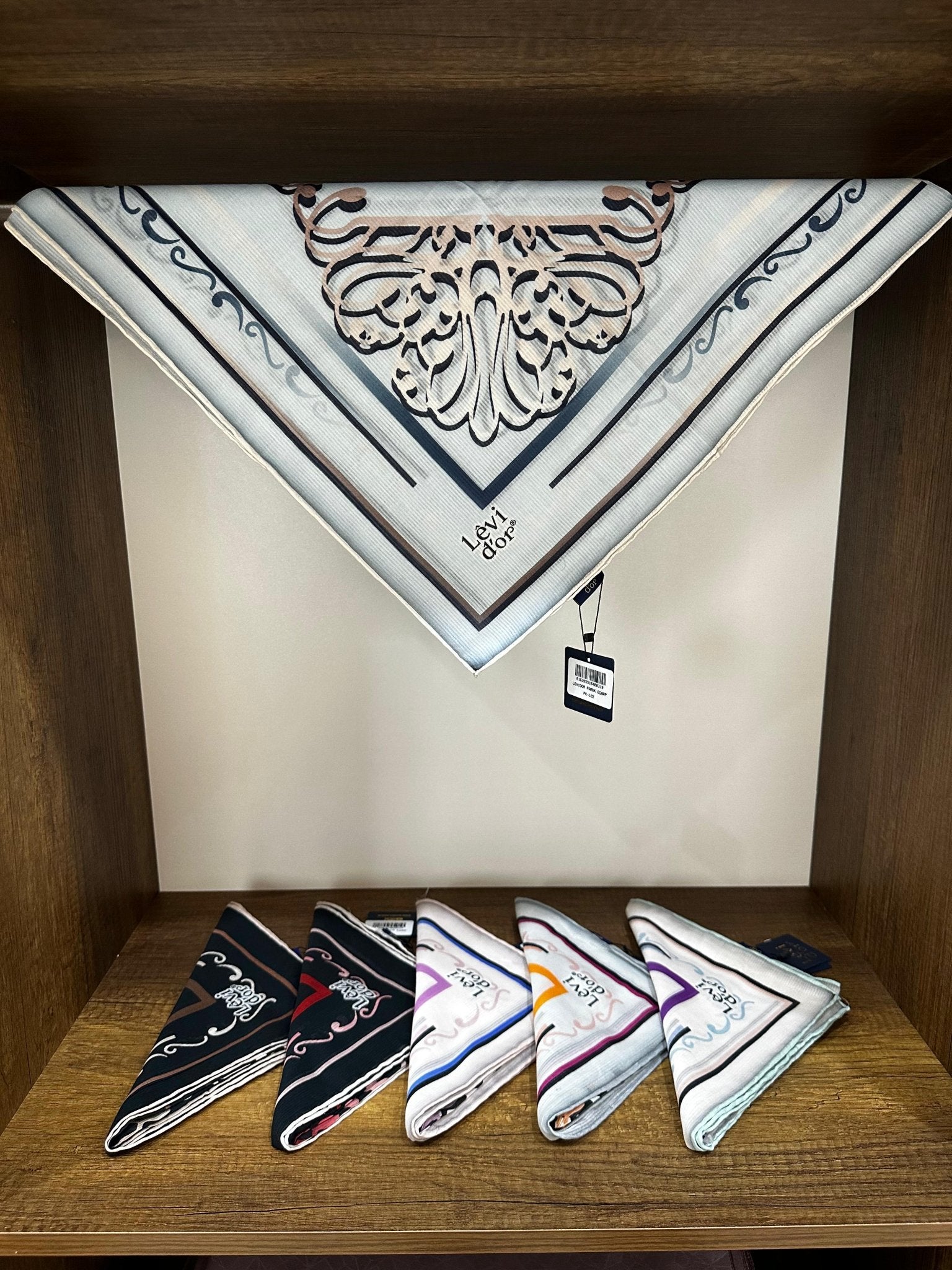 LEVİDOR Organic Kokulu Pamuk Eşarp PK-102 - Kar Beyazı - Organic ScarfsOrganic Scarfs